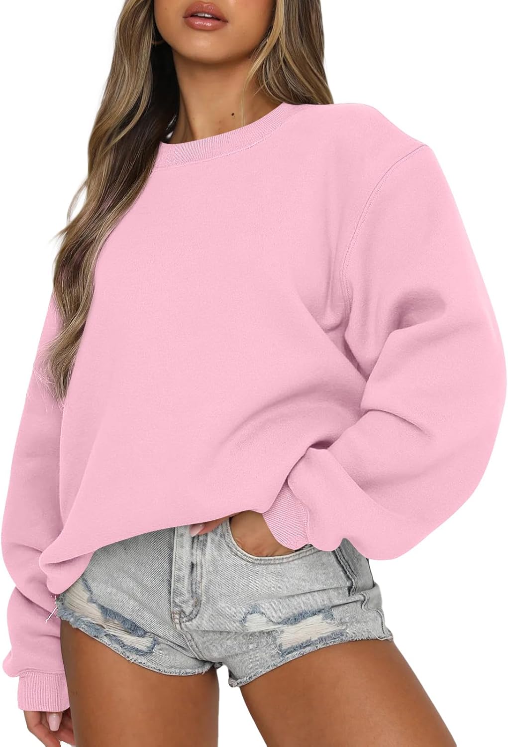 EFAN Womens Oversized Crewneck Sweatshirt for Fall Fashion