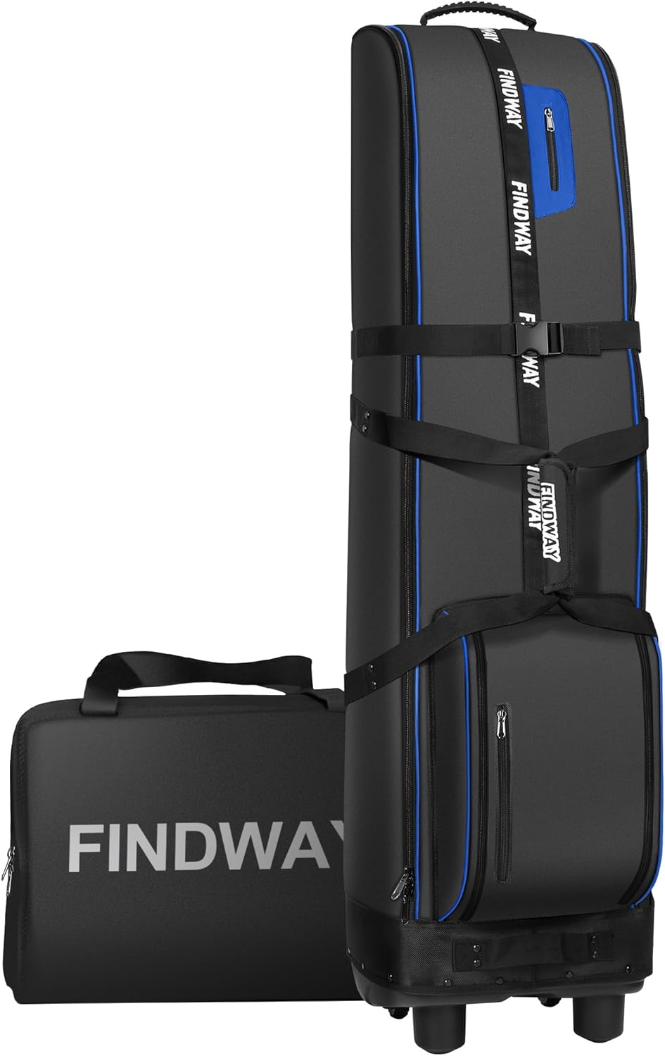 1680D Foldable Golf Travel Bag - Heavy Duty & Wear-Resistant