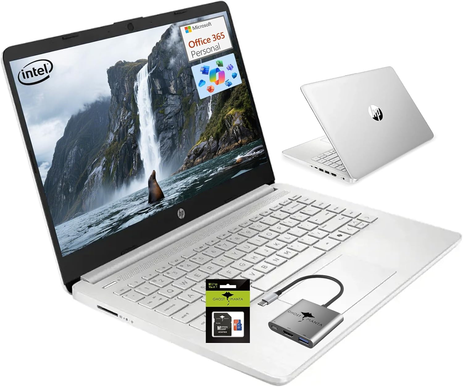 HP 14 Student Laptop with Quad-Core Processor and Office 365