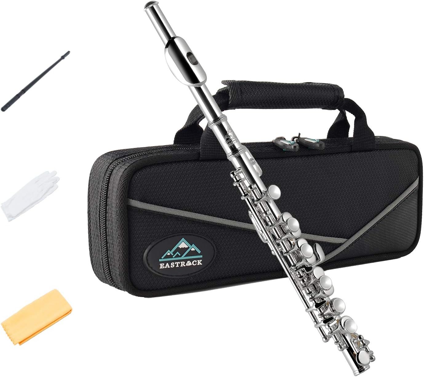 Eastrock Nickel-plated Piccolo Key of C for Beginners and Kids