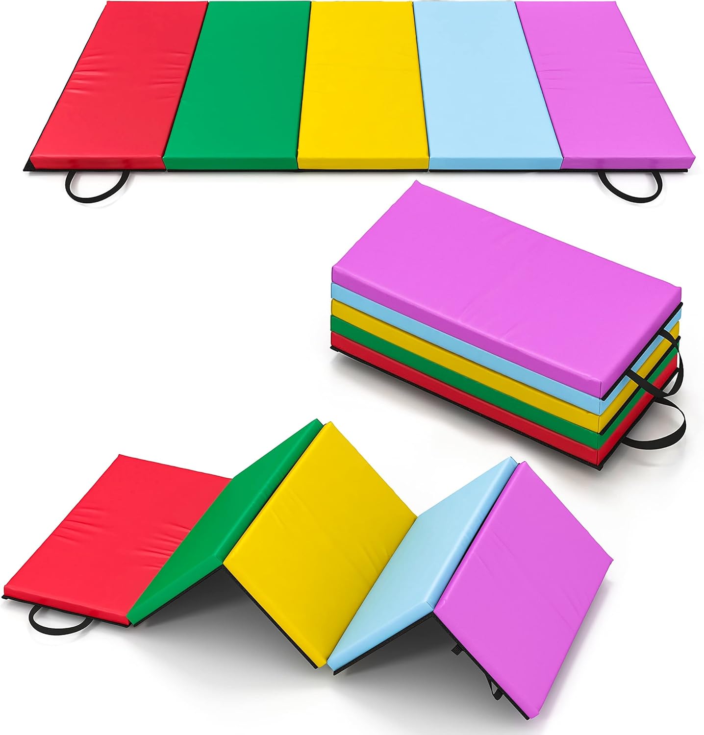 Rainbow Gymnastics Mat for Kids by Betterhood