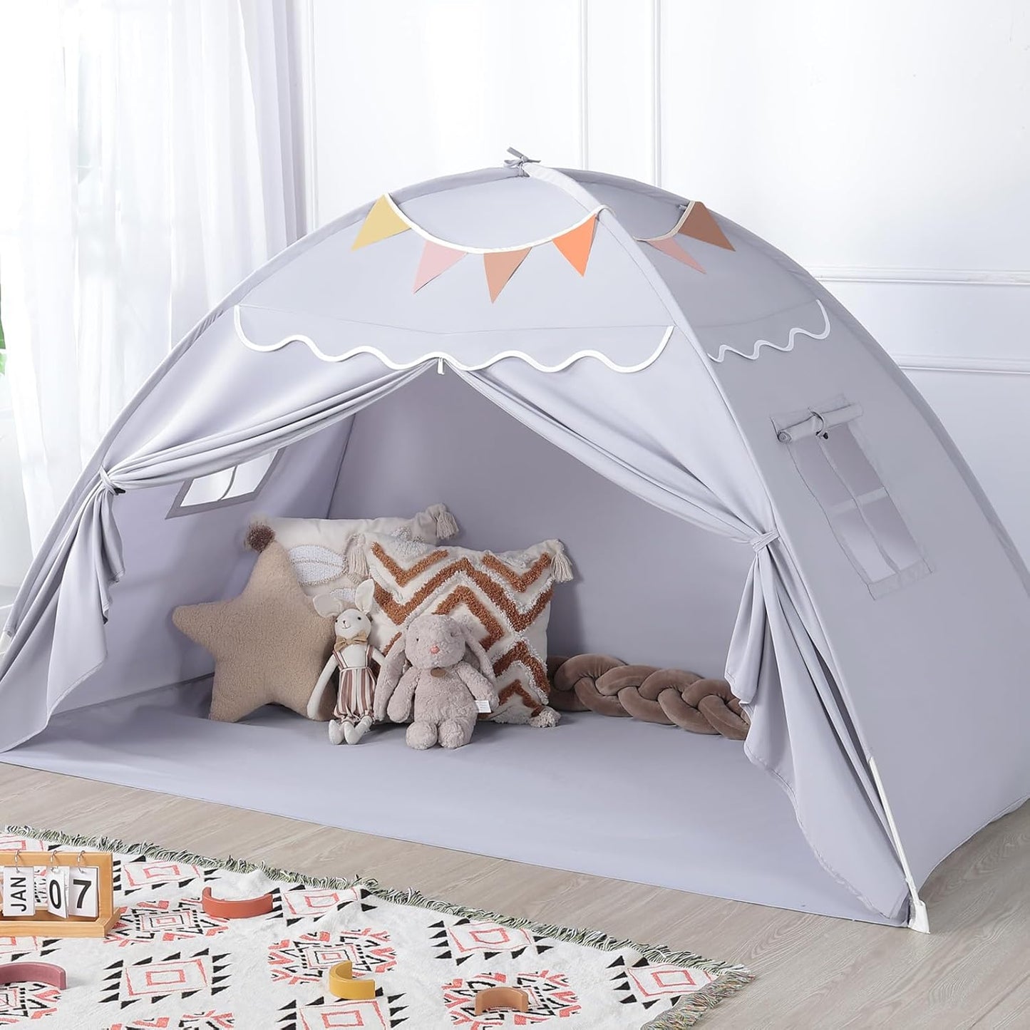 Sumbababy Toddler Bed Tent Canopy for Cozy Sleep & Play
