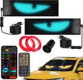2-Pack Devil Eyes LED Display for Car Windshield - Programmable Eye