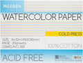 MEEDEN Watercolor Paper Block - 100% Cotton Quality Pad