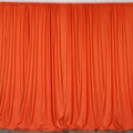 100% Polyester Orange Backdrop Curtain 58in x 108in (Set of 2)