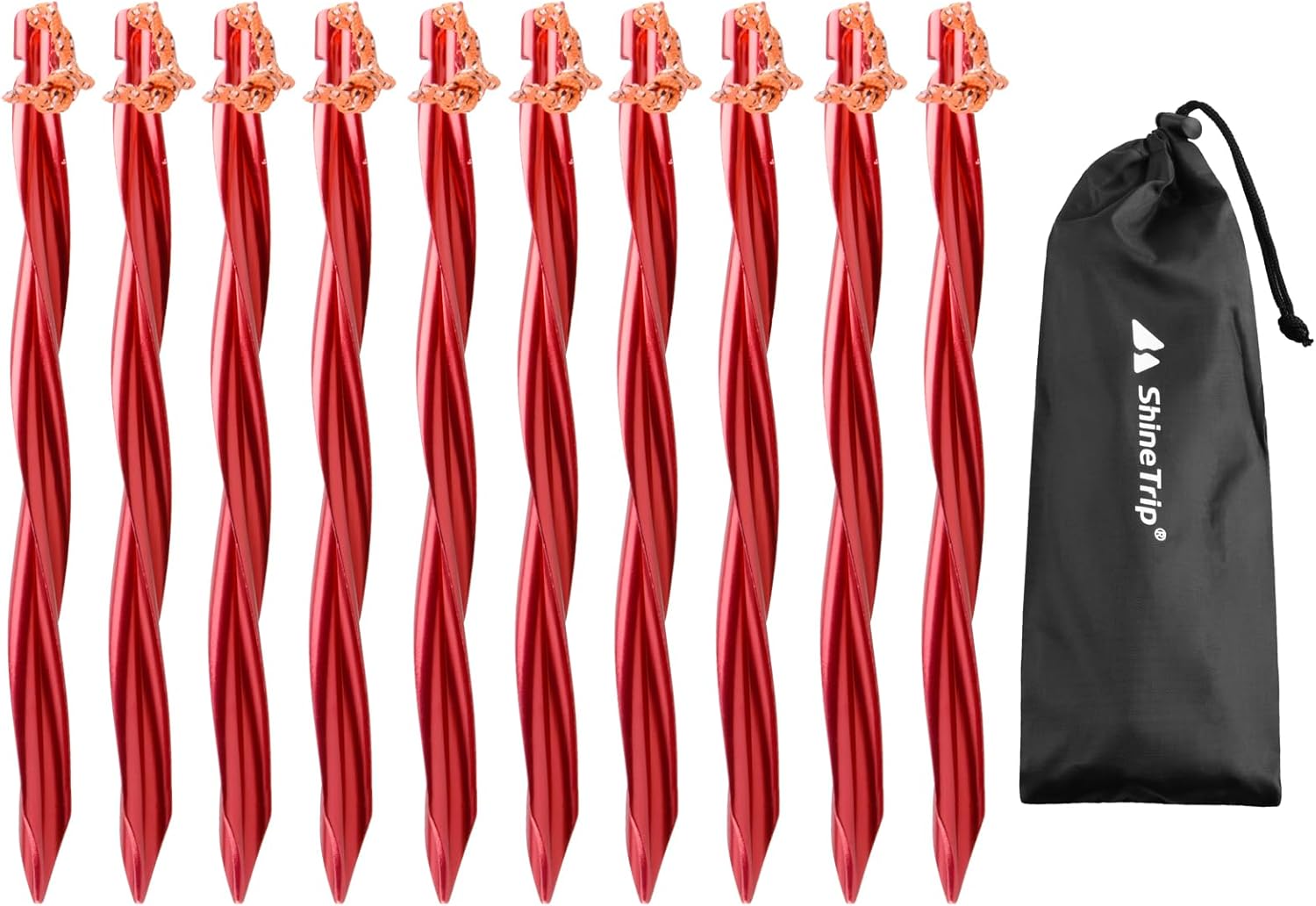 TRIWONDER Heavy Duty Tent Stakes - Ultimate Stability
