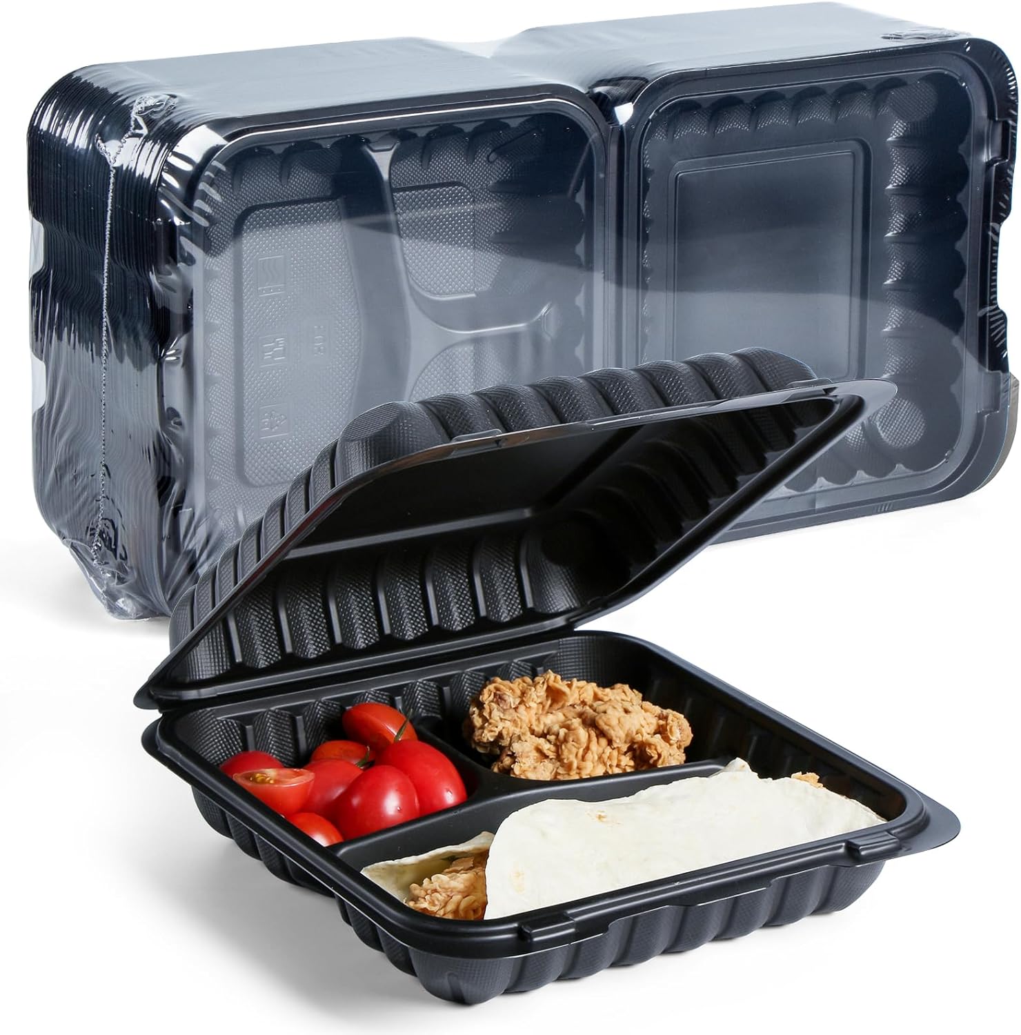 YANGRUI Food Containers 34 oz BPA Free Clamshell Takeout Pack