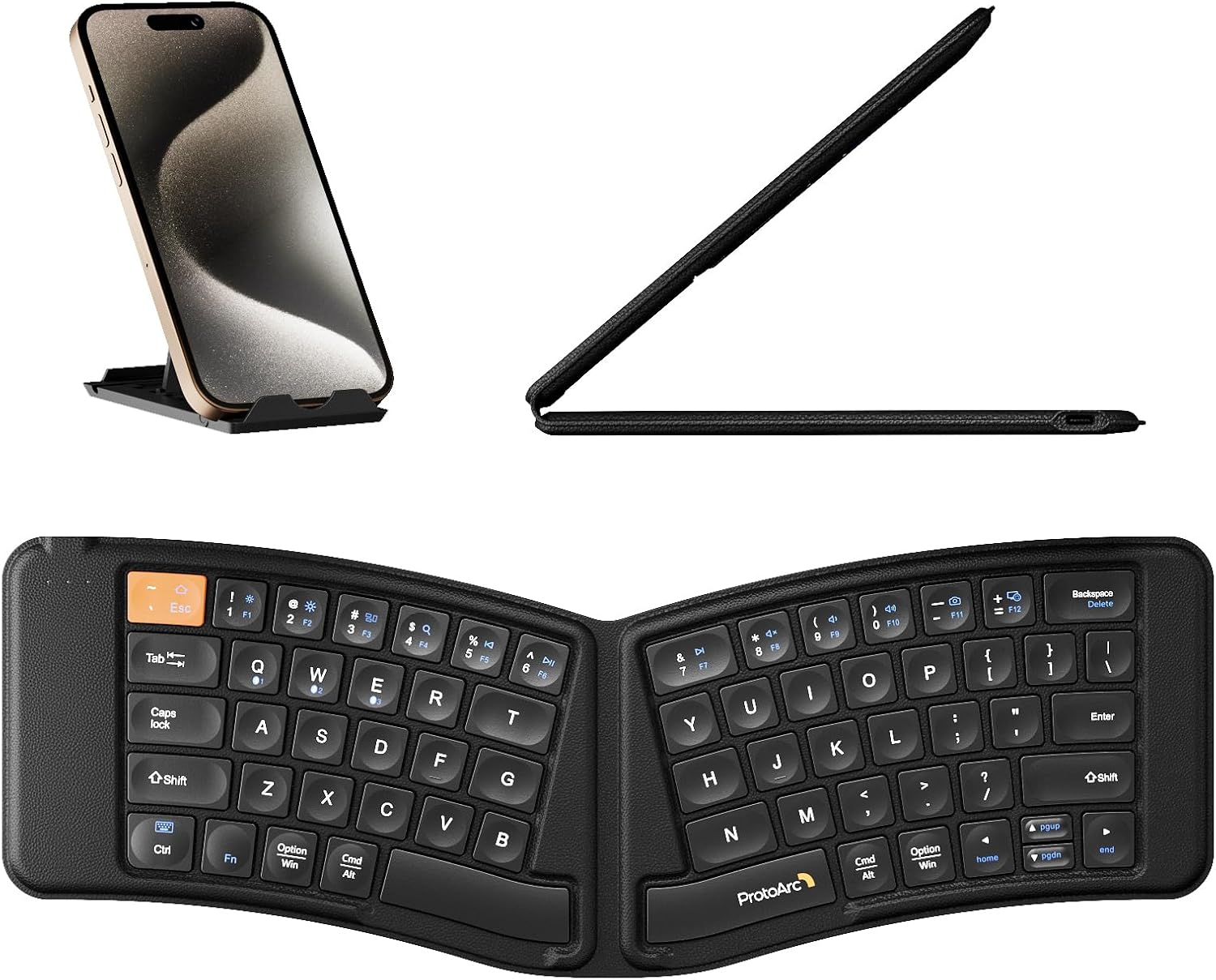 Ultra Slim Foldable Bluetooth Keyboard
