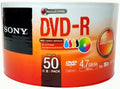 Sony 50 Pack DVD-R Printable 16X 4.7GB - Reliable Blank Media