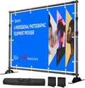 Takerers 10x8ft Adjustable Backdrop Banner Stand - Heavy Duty