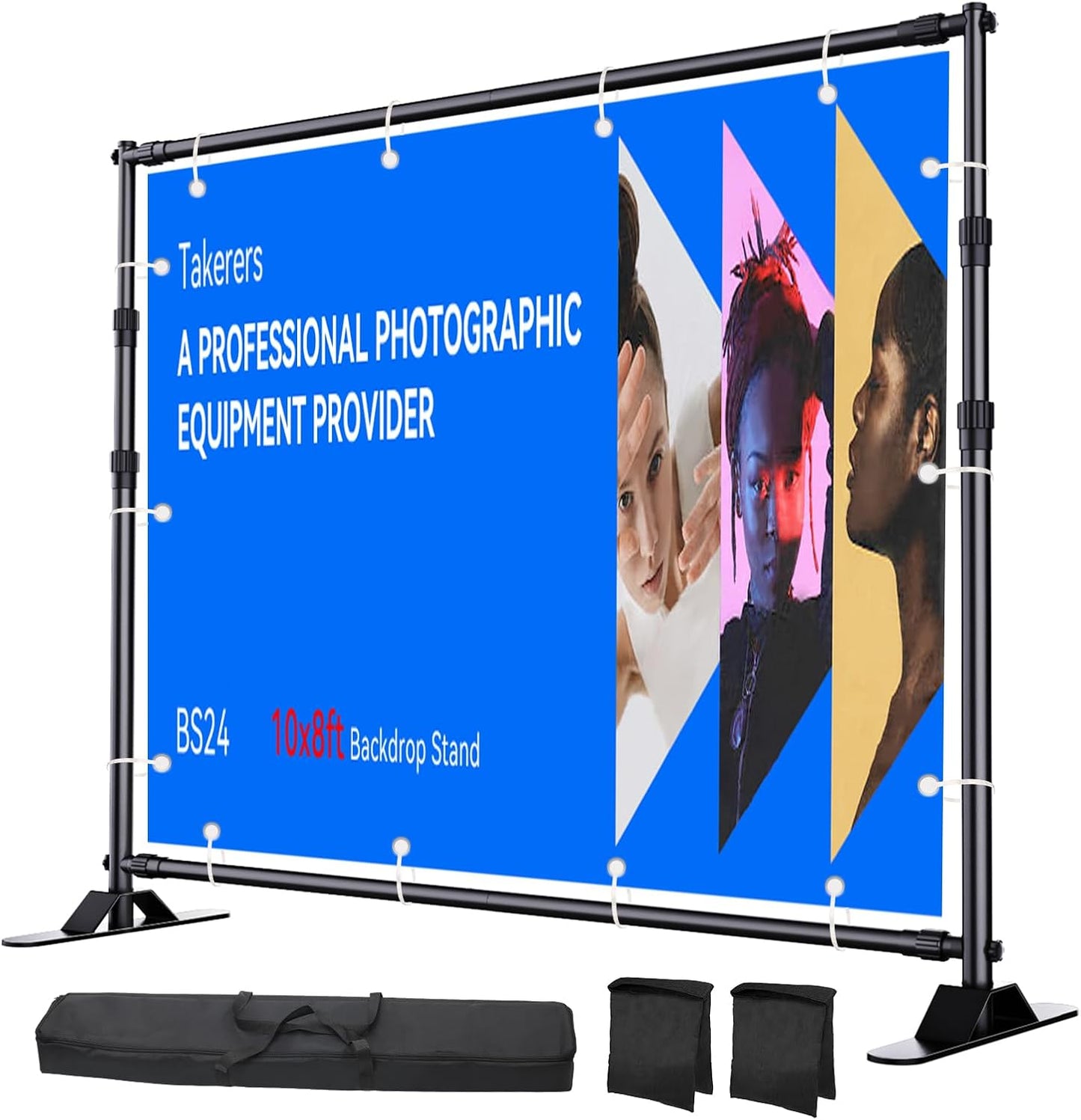 Adjustable Backdrop Banner Stand Kit for Photography & Events