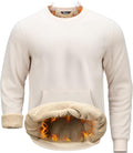 Pudolla Men's Sherpa Lined Sweatshirts for Ultimate Warmth