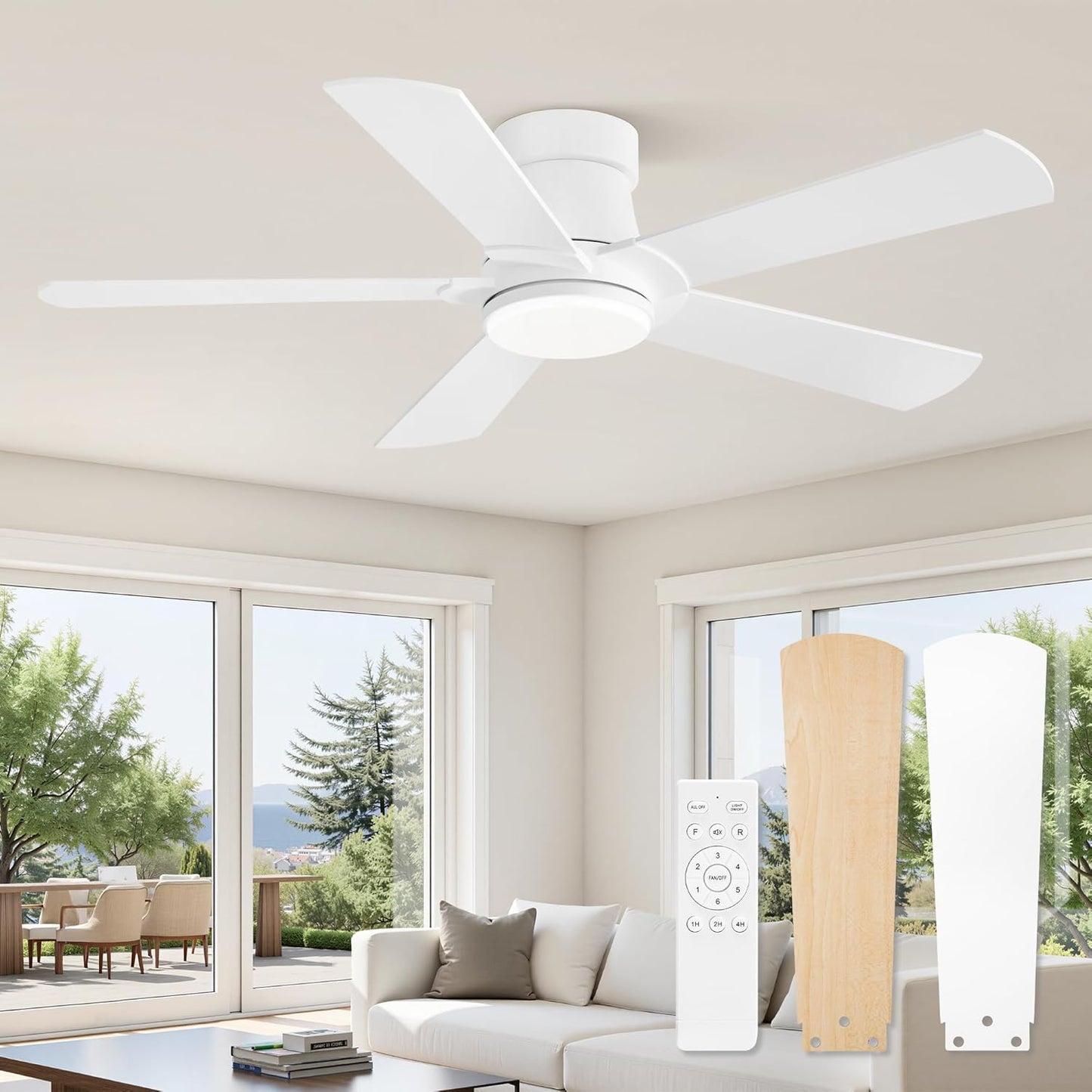 Ceiling Fans with Lights and Remote for Modern Spaces