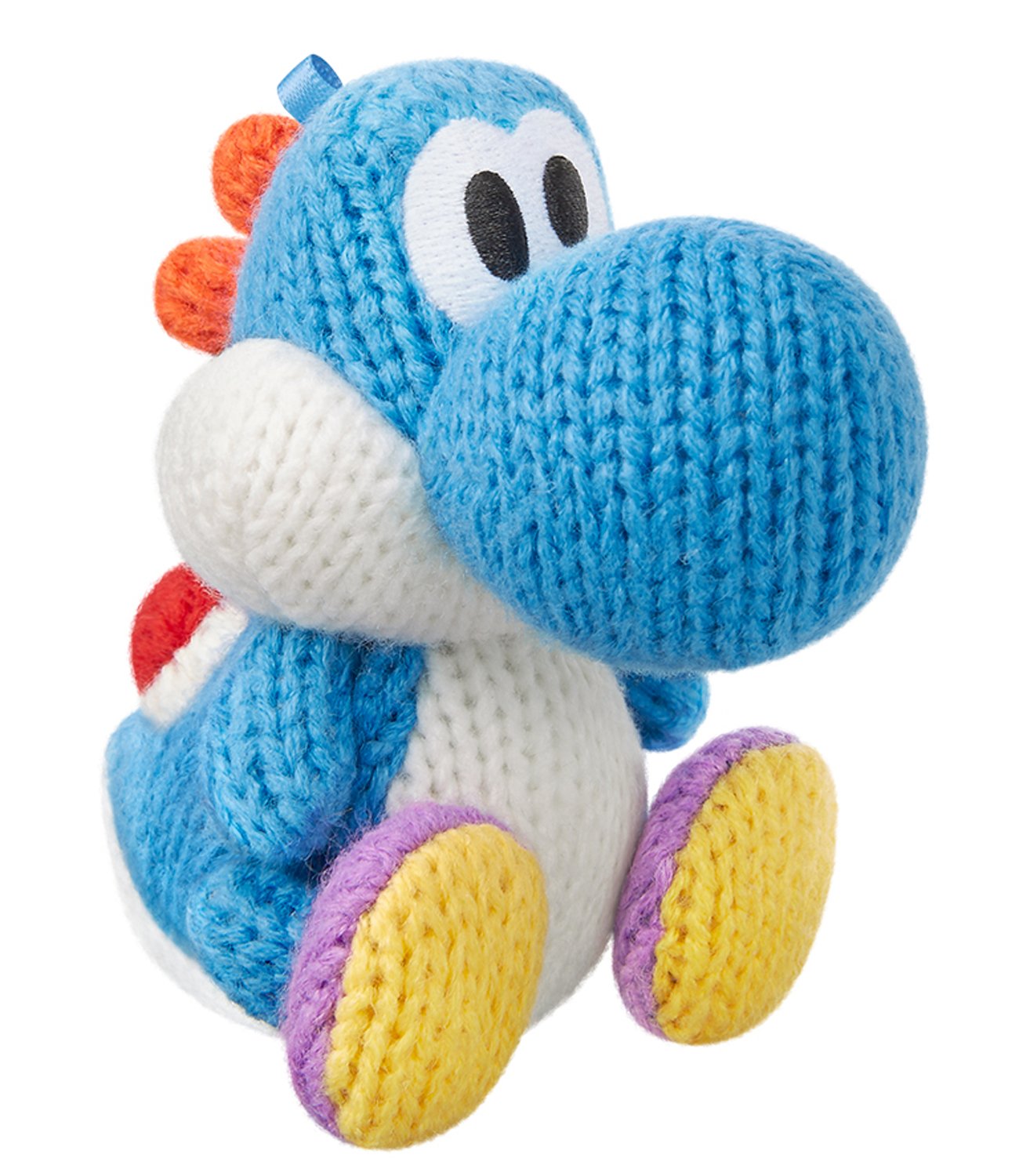 Light Blue Yarn Yoshi amiibo - Perfect for Collectors and Gamers