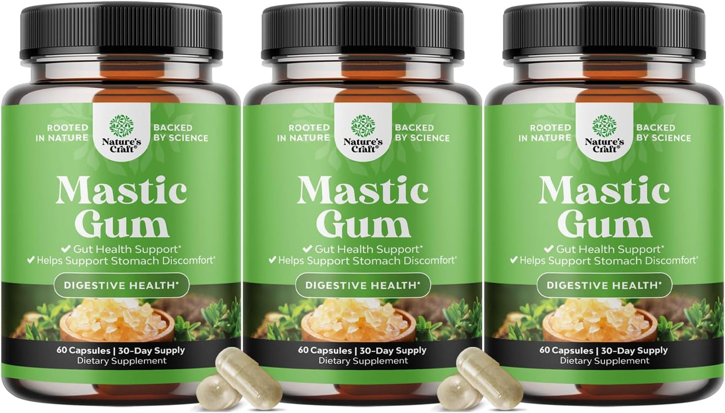 High Strength Mastic Gum Capsules for Digestive Health Relief