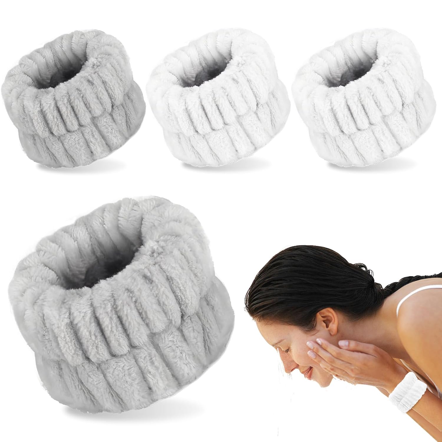 Absorbent Microfiber Wristbands - Keep Arms Dry!