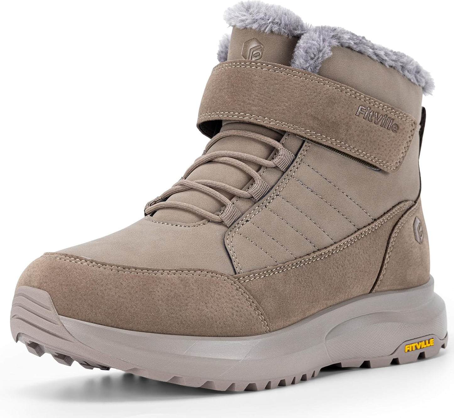 FitVille Wide Width Mens Winter Boots for Extra Comfort