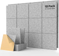 18 Pack Soundproof Wall Panels Self-Adhesive Square Acoustic Panels