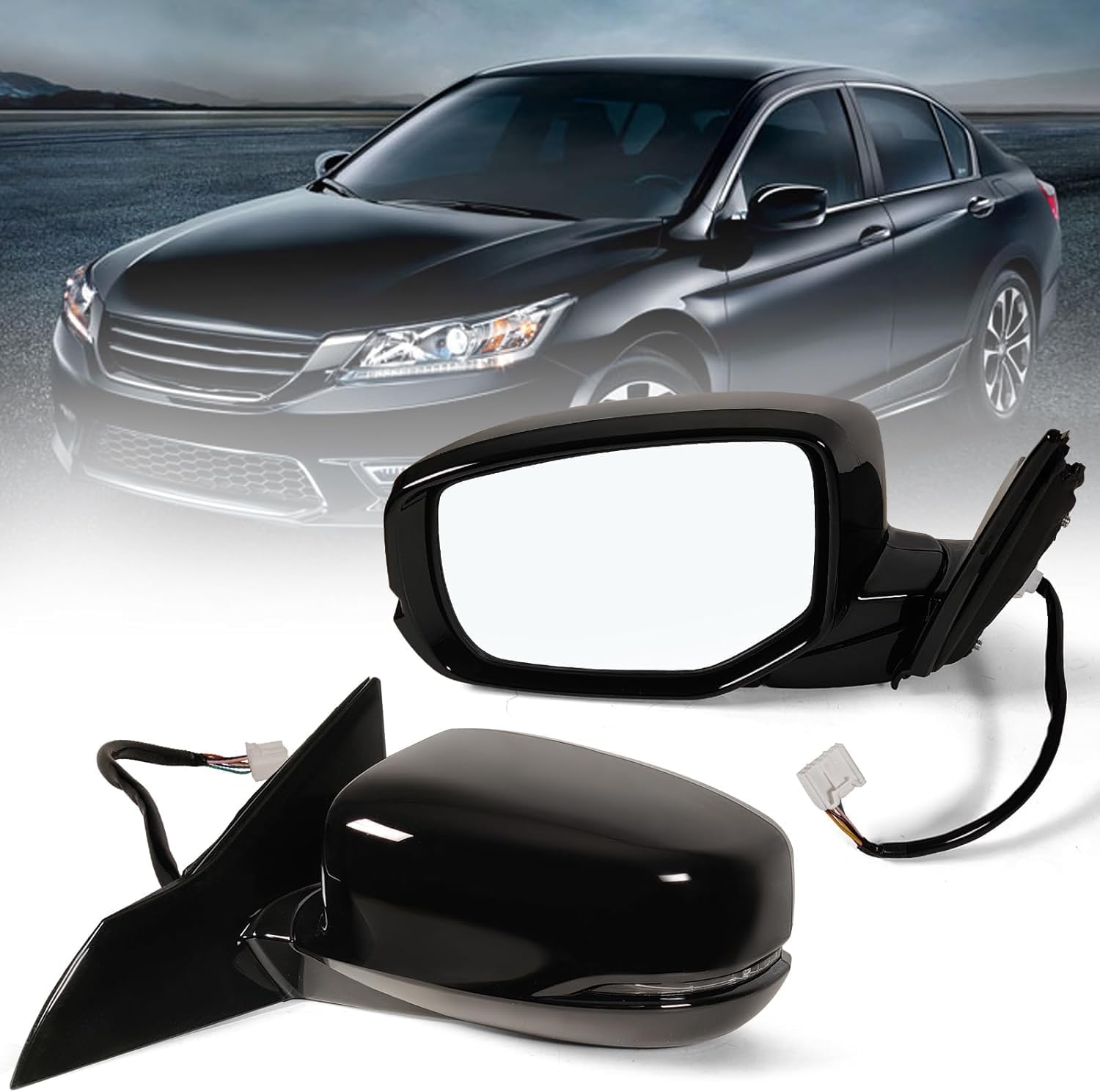 Left Driver Side Mirror for 2013-2017 Honda Accord with Signals