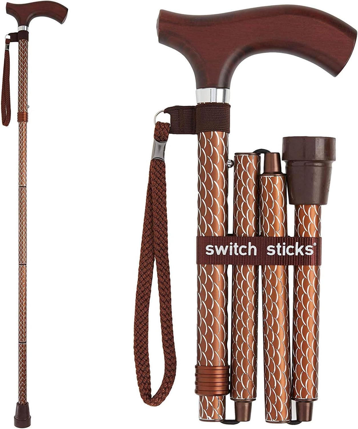 Adjustable Folding Walking Cane for Men or Women, Stylish Design