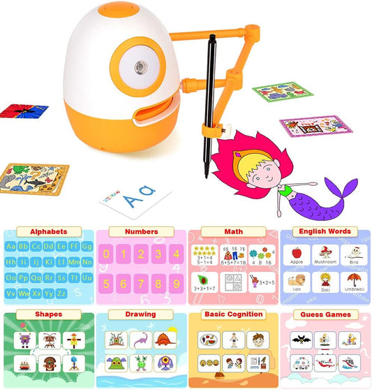 Interactive Learning Robot Kit for Kids 3-8: Teach Math, Words & Drawing