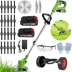 Powerful Cordless Electric Weed Eater for Yard and Garden