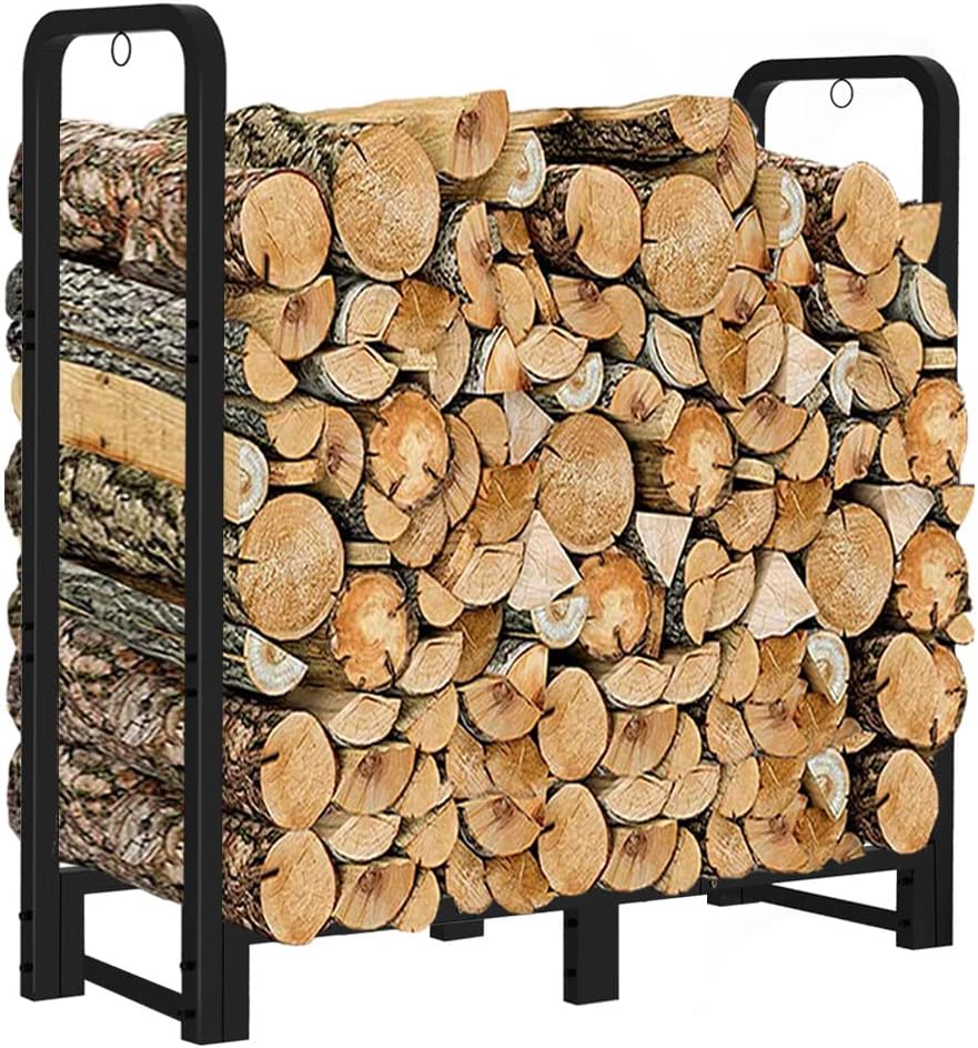 3FT Firewood Rack Stand for Heavy Duty Logs Storage and Organizing