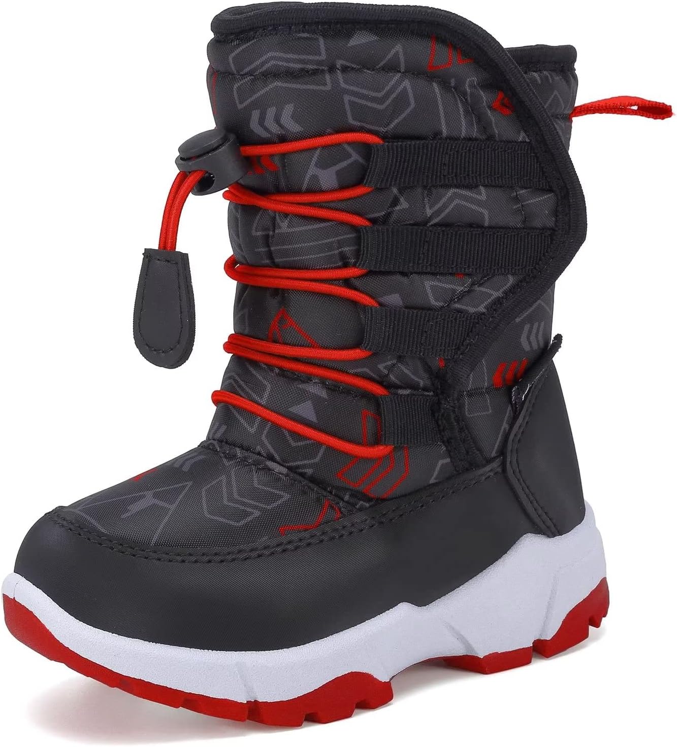 FANTURE Winter Snow Boots for Kids with Fur Lined Comfort