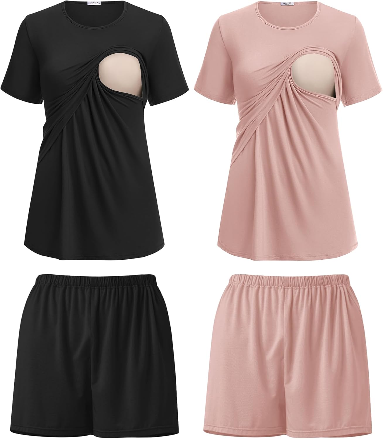 Ekouaer Women's Nursing Pajamas Set for Comfort and Style