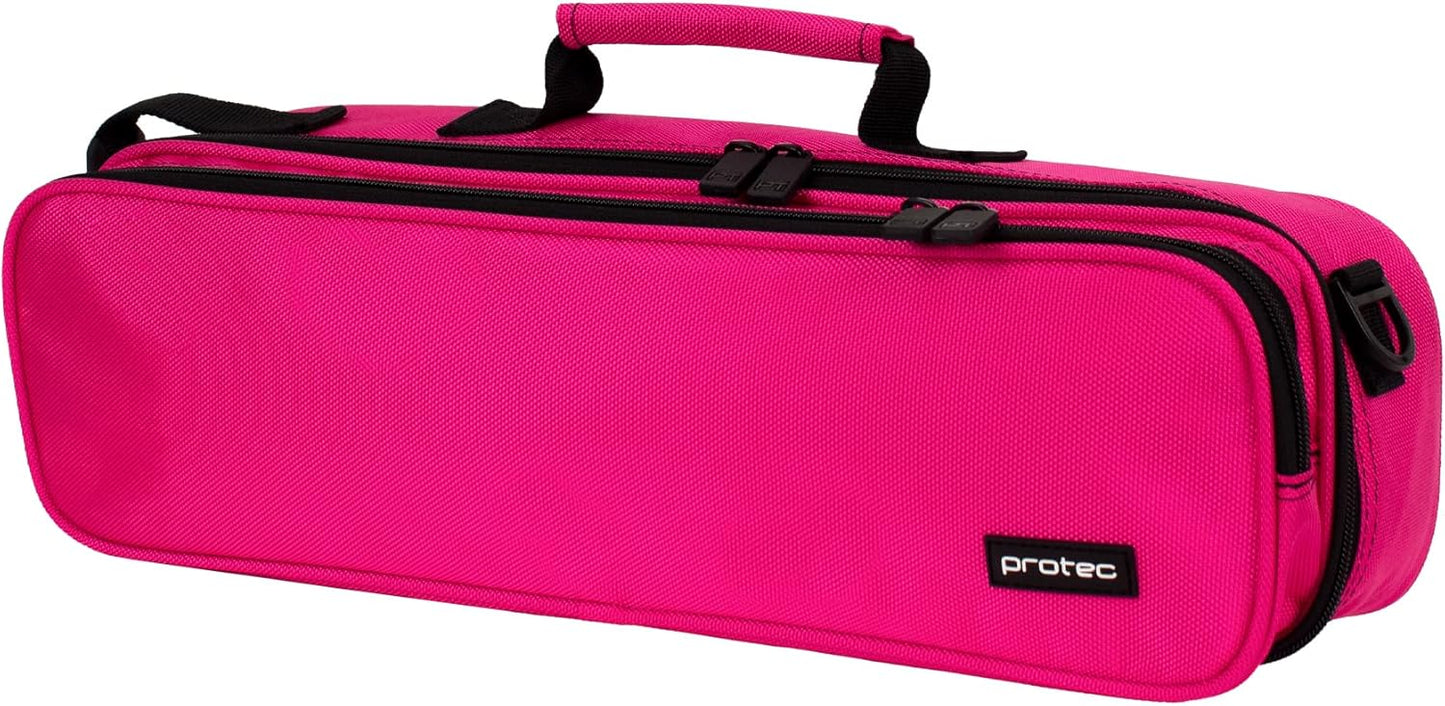 Protec Flute Deluxe Case Cover in Hot Pink for Musicians