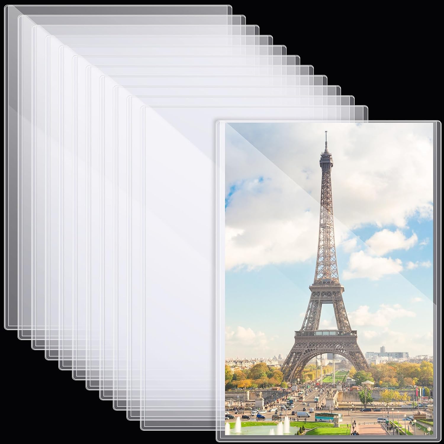 Henoyso 12 Pcs Poster Protector Sleeve for 18 x 24 Inch Prints