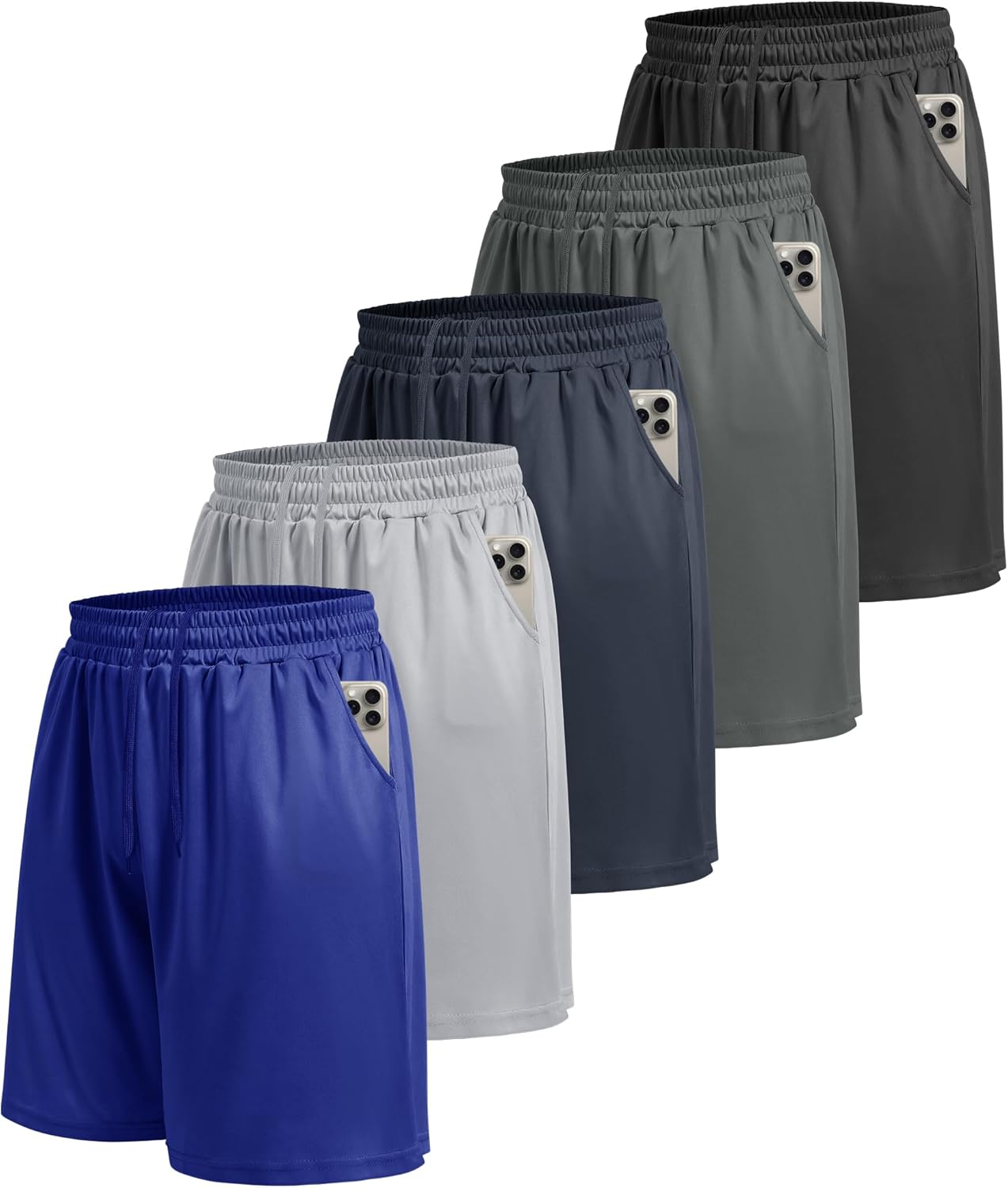 LalaHooK Gym Mens Shorts - Quick Dry Athletic Workout Shorts