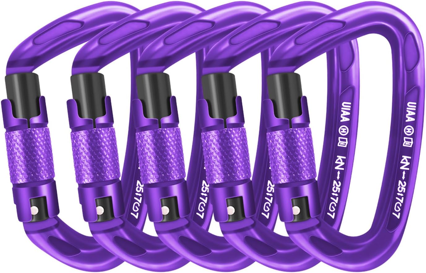 Professional Heavy Duty Large Locking Carabiner Clips for Climbing
