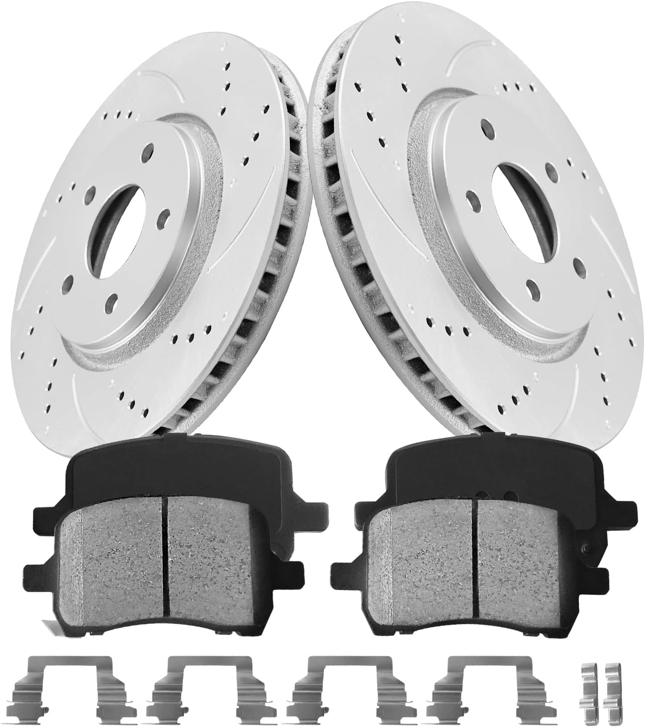 Anpulsero Front Automotive Replacement Brake Kit for Chevy Malibu