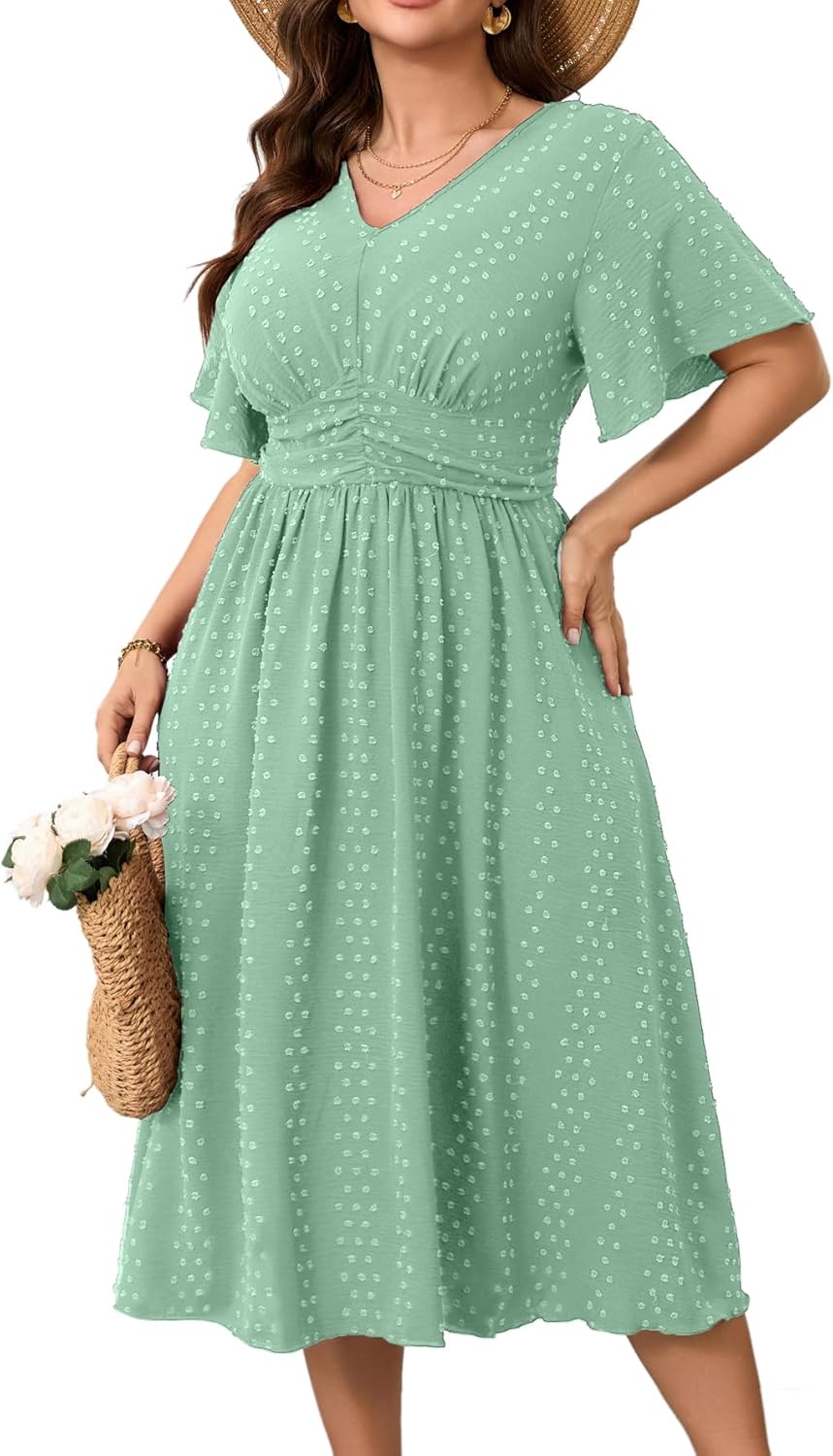 RWJ Women's Plus Size Maxi Dress for Summer Casual Wear