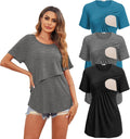 Ekouaer Women's Maternity Shirts for Nursing and Comfort