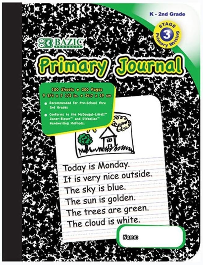 BAZIC Primary Journal: Inspire Creative Writing & Drawing