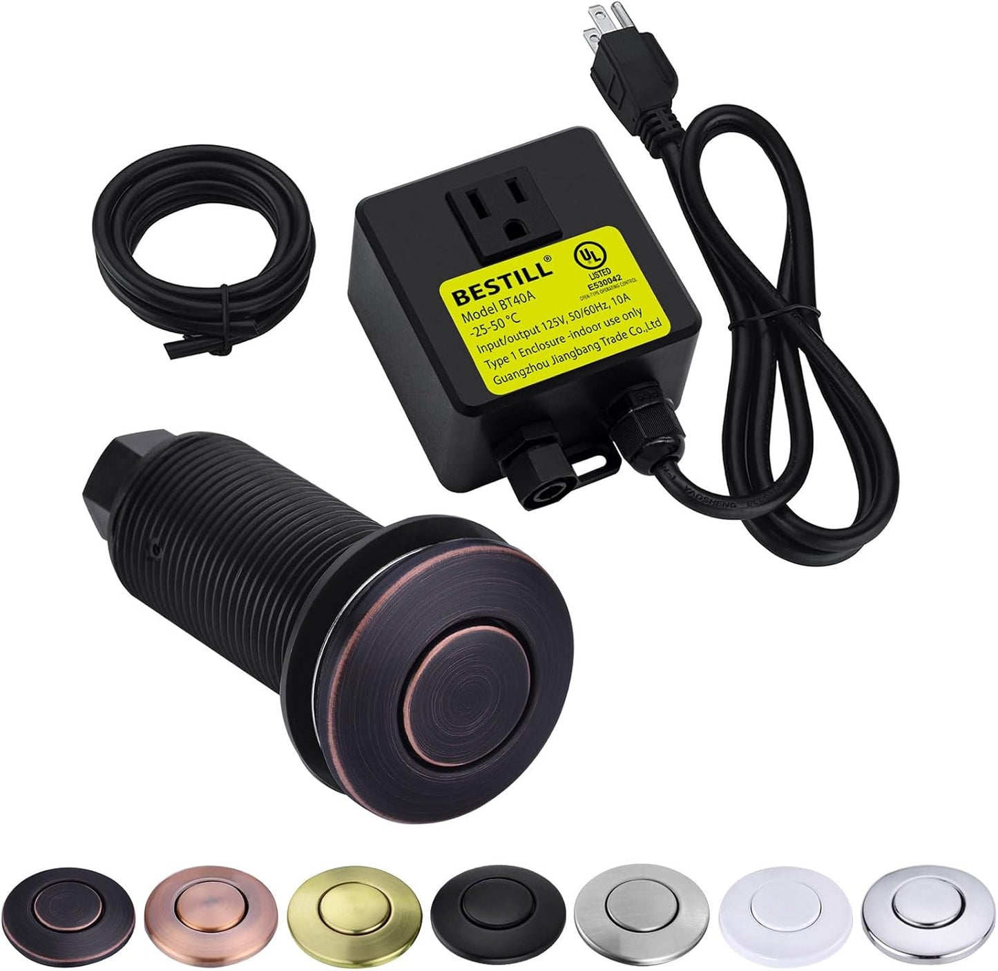 BESTILL Sink Top Garbage Disposal Air Switch Kit for Easy Use