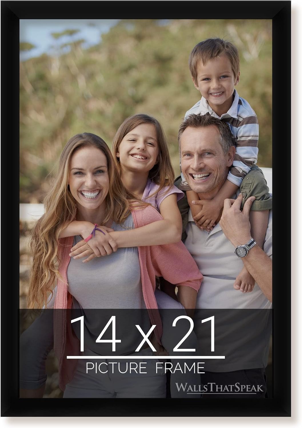 14x21 Black Picture Frame for Puzzles Posters Photos Artwork
