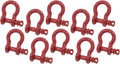 3/8ft Anchor Shackle Forged Carbon Steel 1.0 Ton WLL - 10 Pack