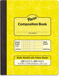 Pacon MMK37163 Composition Book Wide/Legal Rule, Yellow Cover