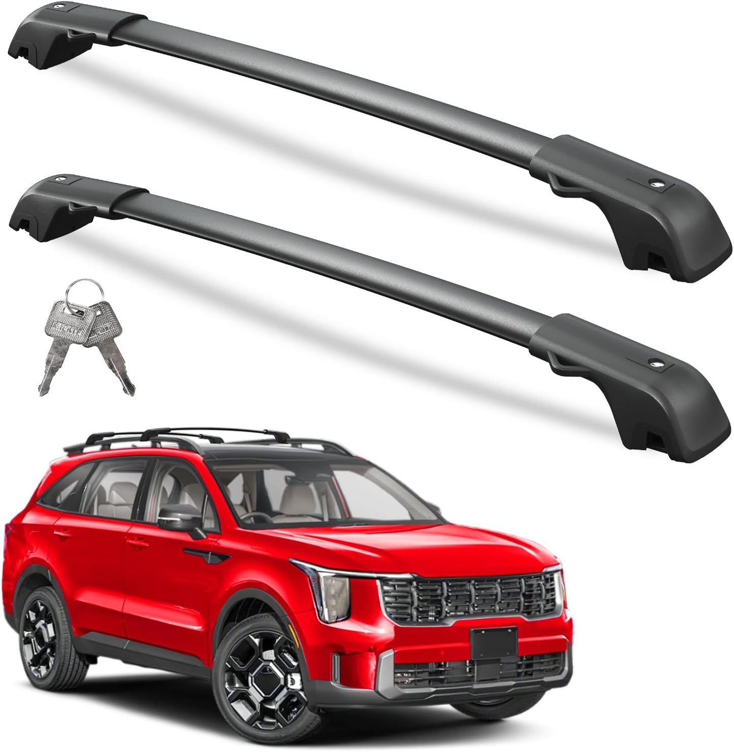 Lockable Roof Rack Cross Bars for Kia Sorento 2021-2025