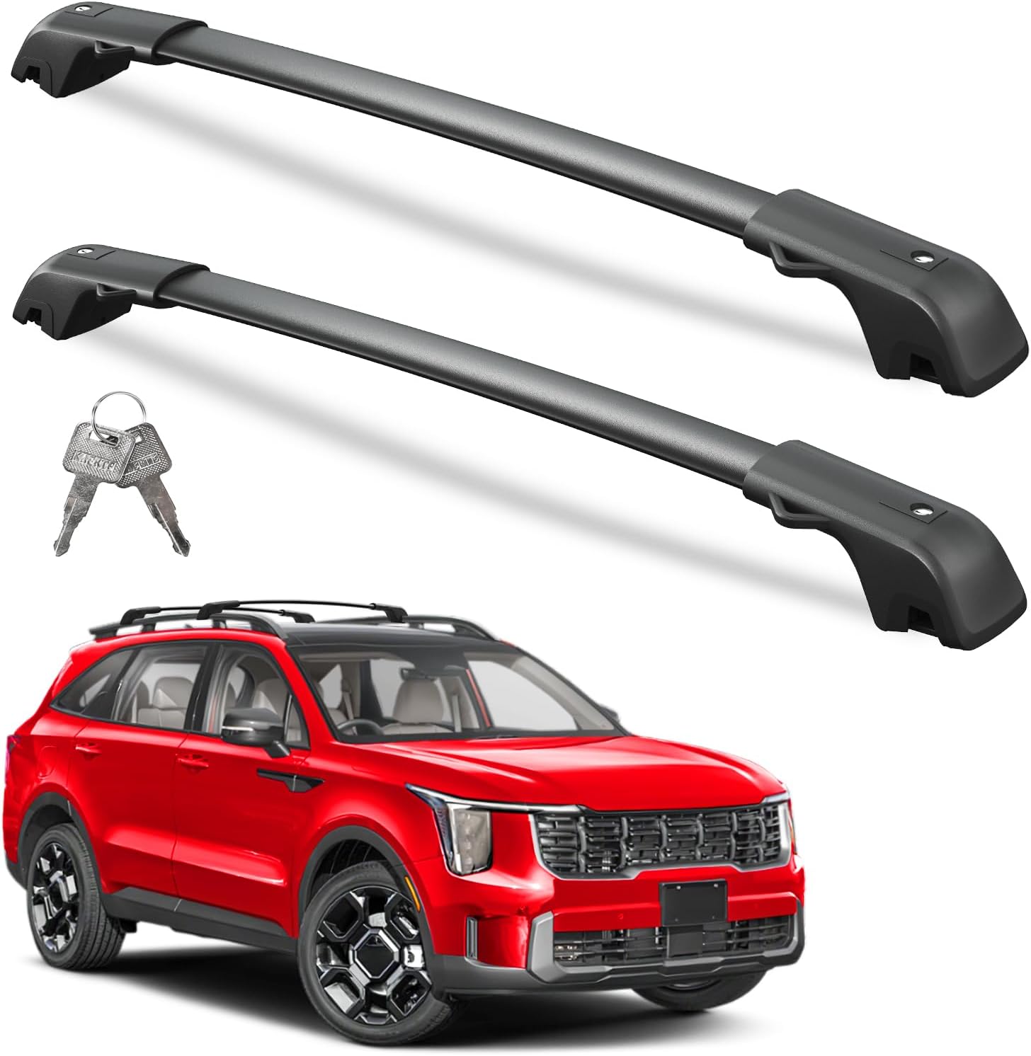 Lockable Roof Rack Cross Bars for Kia Sorento 2021-2025