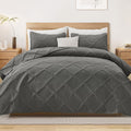 Exclusivo Mezcla King Quilt Set Grey - Soft Lightweight All-Season