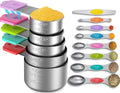Magnetic Measuring Cups and Spoons Set - Space-Saving Baking Kit