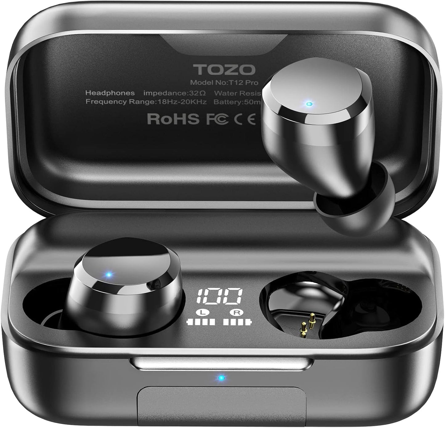 TOZO T12 Pro: 4 Mics Noise Cancelling