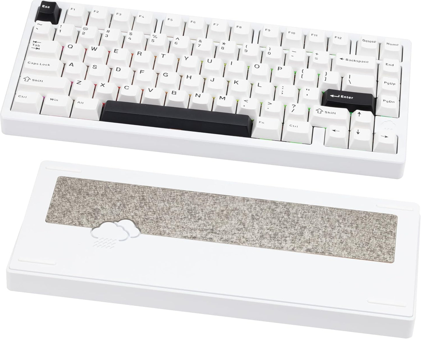 KEEBMONKEY WOBKEY Rainy 75 Mechanical Keyboard with RGB Lighting