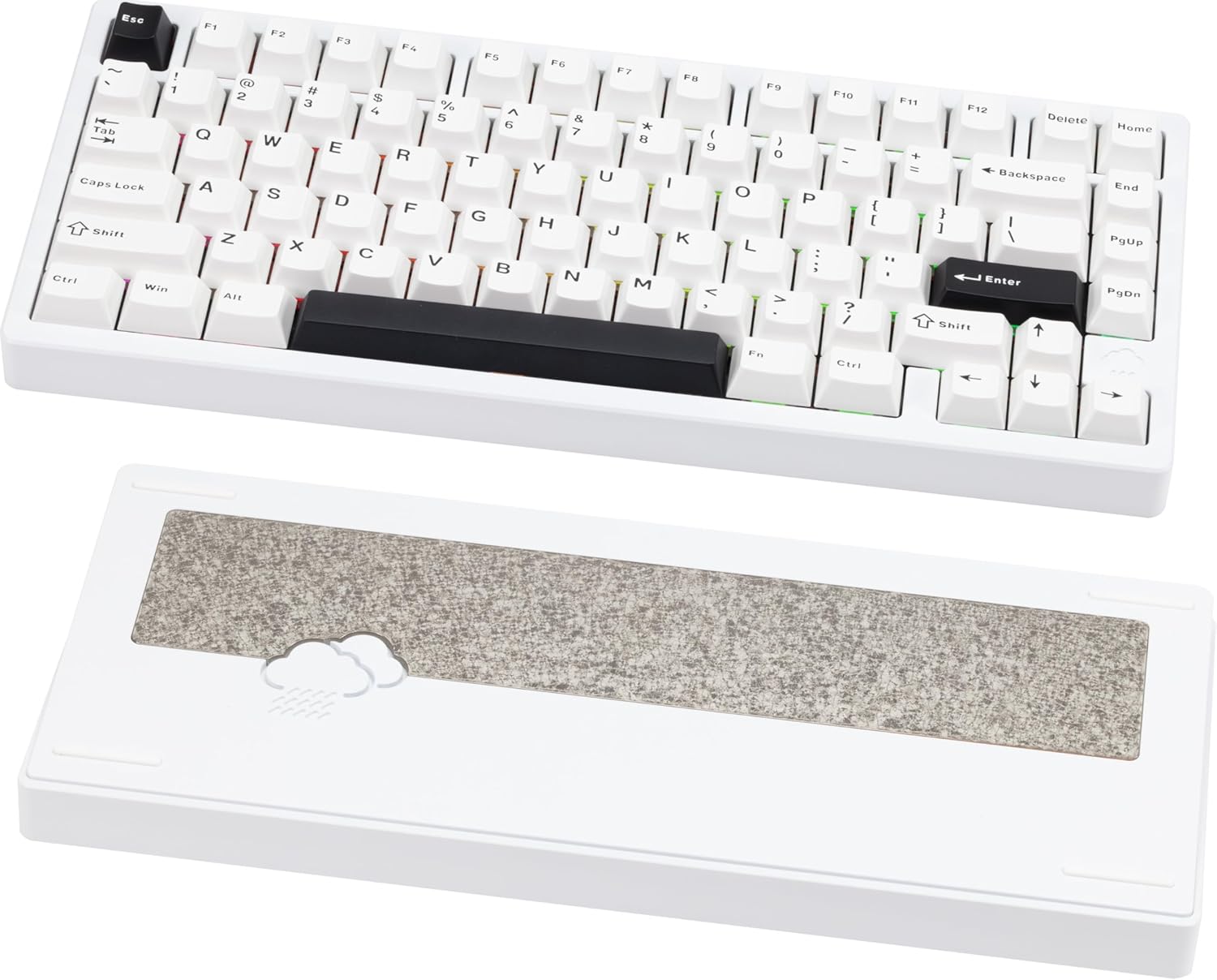 KEEBMONKEY WOBKEY Rainy 75 Mechanical Keyboard with RGB Lighting