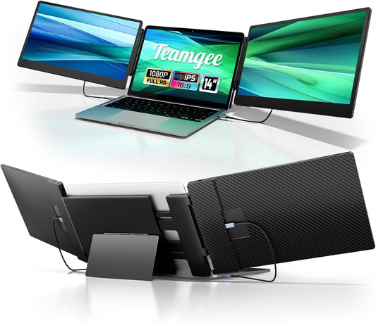 Teamgee 14 Foldable FHD Monitor - Laptop Screen Extender
