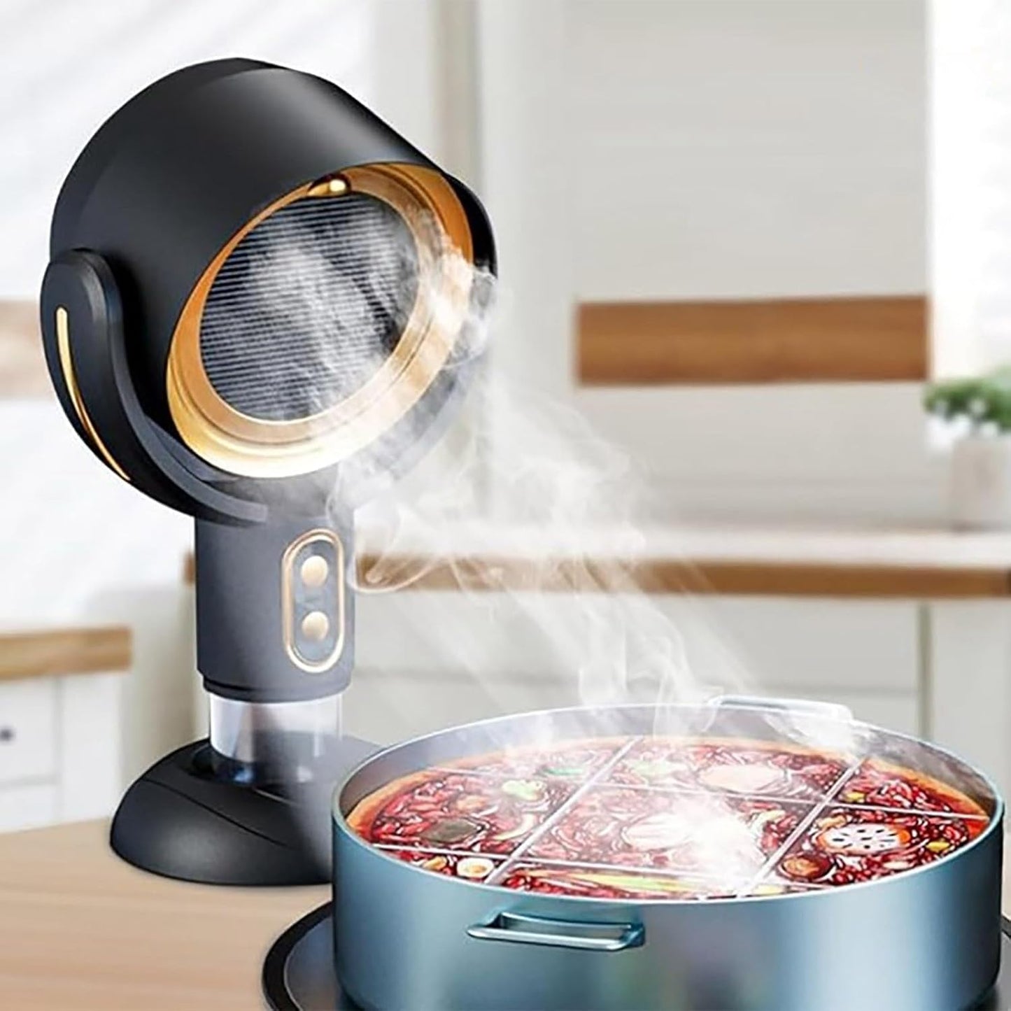 Portable Wireless Range Hood: Powerful Exhaust, Washable Filter